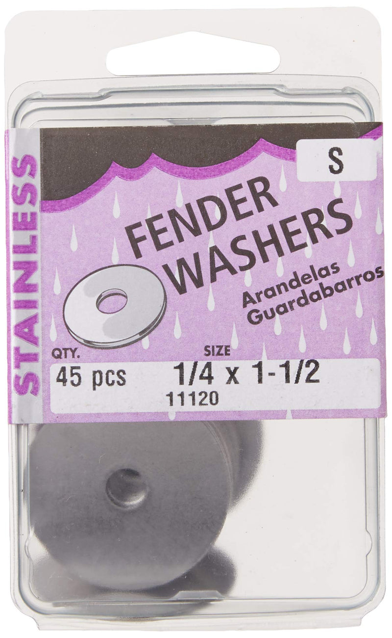  [AUSTRALIA] - Hard-to-Find Fastener 014973180980 Fender Washers, 1/4 x 1-1/2, Piece-45