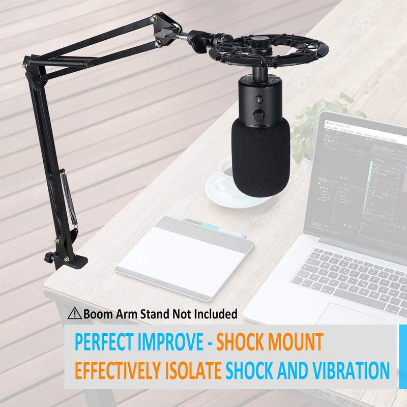  [AUSTRALIA] - Razer Seiren X Shock Mount and Pop Filter Matching Mic Boom Arm Stand, Compatible for Razer Seiren X Microphone by YOUSHARES