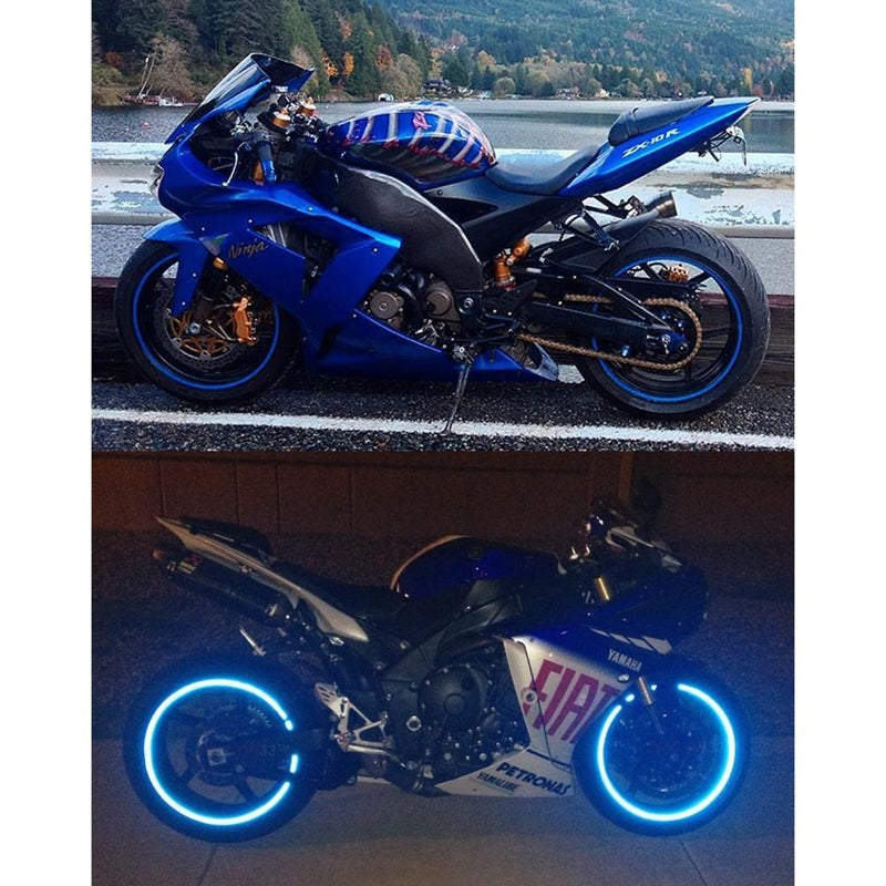 customTAYLOR33 (All Vehicles Blue High Intensity Grade Reflective Copyrighted Safety Rim Tapes (Must Select Your Rim Size), 17" (Rim Size for Most SportsBikes) 17" (Rim Size for Most SportsBikes) - LeoForward Australia