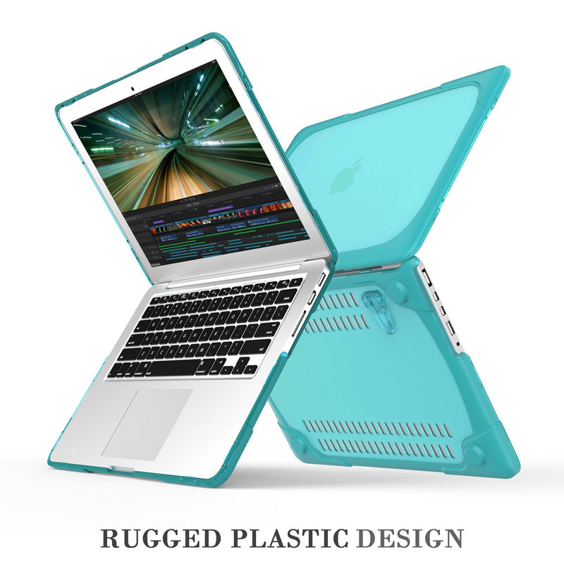 For Macbook Pro 15 Retina Case,StrongCase [Heavy Duty][Dual Layer] Hard Case Cover with Plastic Bumper for Apple Macbook Pro 15.4" with Retina Display (Compatible with A1398 2012-2015 Release) - Blue - LeoForward Australia