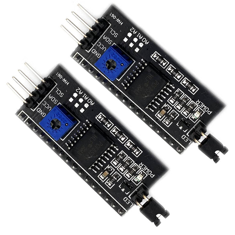  [AUSTRALIA] - KIRO&SEEU 2pcs 1602 LCD 2004 20x4 i2c LCD Display Adapter IIC//TWI/SPI/I2C Serial Interface Module Shield Compatible with Arduino UNO R3 MEGA2560