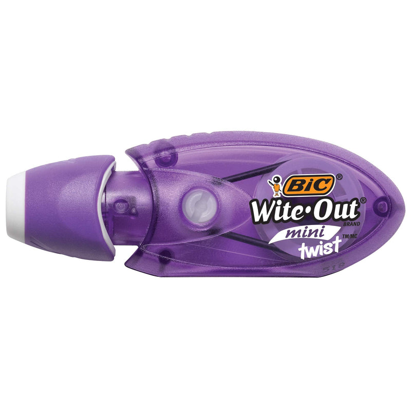  [AUSTRALIA] - BIC Wite-Out Brand Mini Twist Correction Tape, White, 2-Count, Compact and Convenient Design for Easy Storage