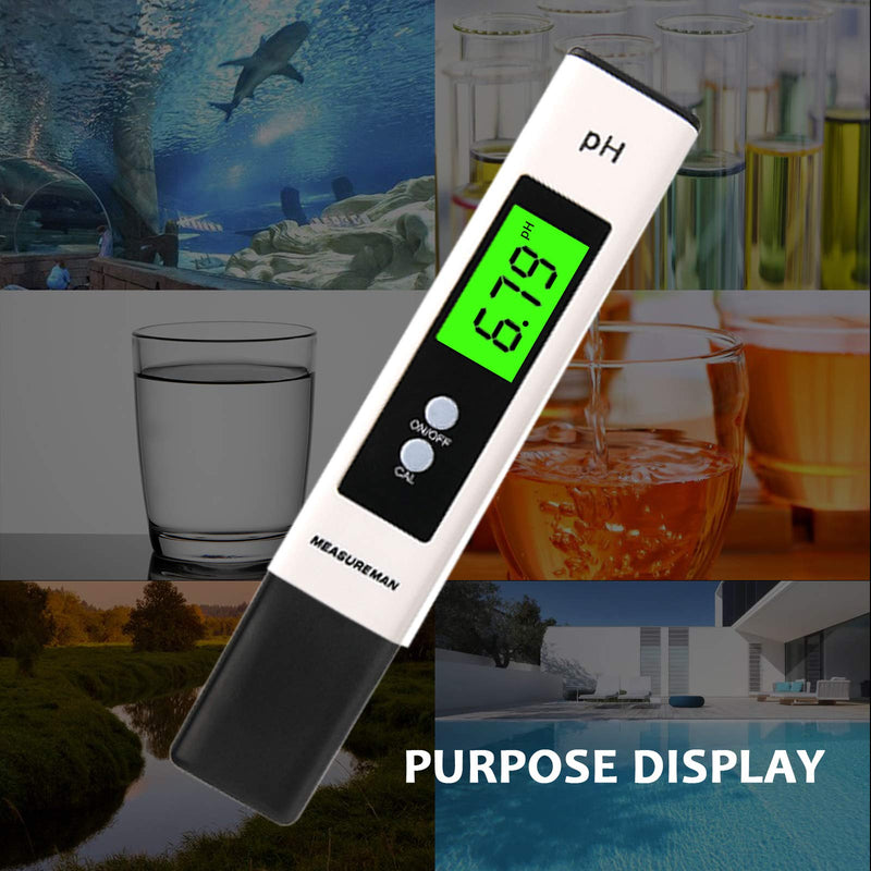 MEASUREMAN PH Meter, Digital PH Tester 0.01 PH High Accuracy Water Quality Tester with 0-14 PH Measurement Range - LeoForward Australia