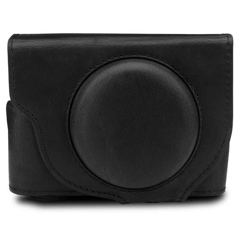  [AUSTRALIA] - MegaGear Ever Ready Leather Camera Case Compatible with Sony Cyber-Shot DSC-RX100 VII Black