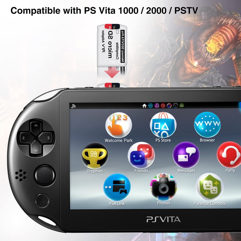  [AUSTRALIA] - Xahpower SD2Vita 6.0 PS Vita Micro SD Memory Card Adapter, Ultimate 6.0 Version Compatible with PSV 1000/2000 3.65 HENkaku Enso System