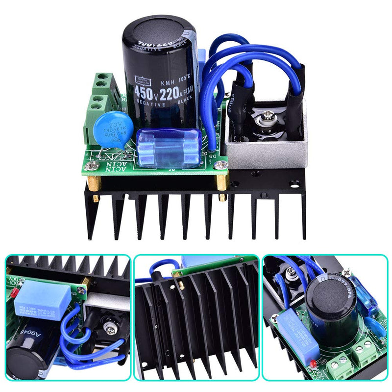  [AUSTRALIA] - 0-220V AC / 0-311V DC 10A Rectifier Board Power Supply Board Rectifier with lightning protection tube, NTC surge current and fuses