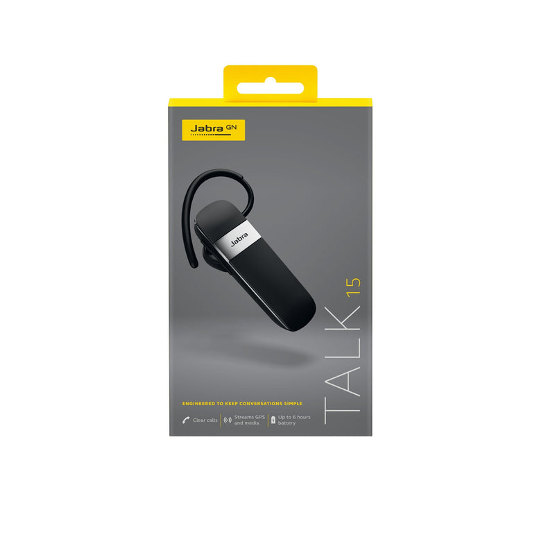 Jabra Talk 15 Bluetooth Headset for Hands-Free Calls with Clear Conversations and Ease of Use - LeoForward Australia