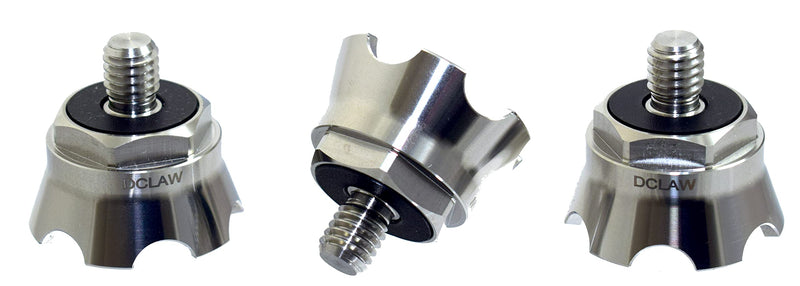  [AUSTRALIA] - Desmond DCLAW Set of 3 Tripod Foot Claws Rustproof SS Stainless Steel 3/8" Universal Saltwater Safe