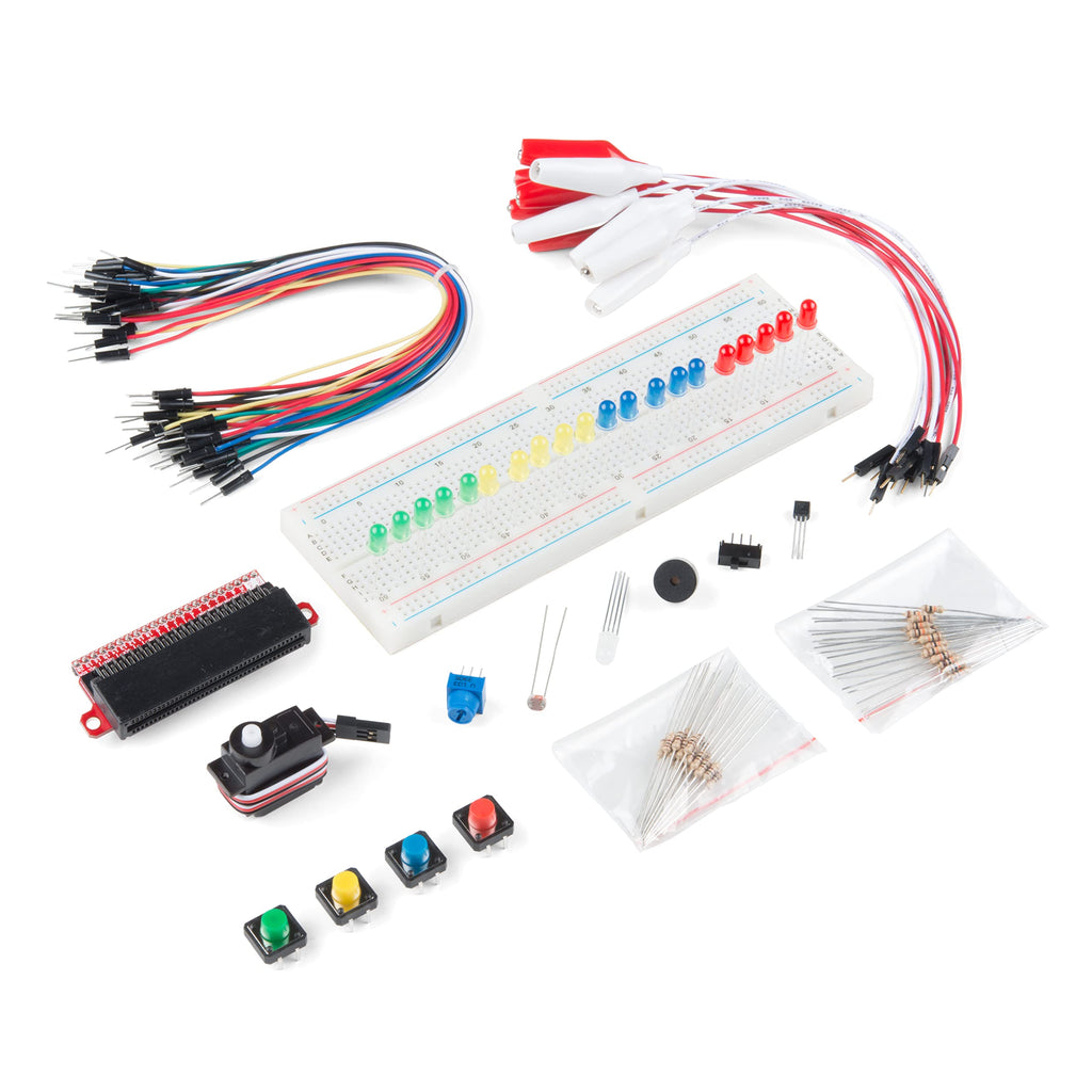  [AUSTRALIA] - SparkFun Inventor's Kit Bridge Pack for Micro:bit v1 (not Included) Start Learning Programming Electronics Use for Education Classroom MakerSpace Library at Home Learning No Solder Eleven Experiments