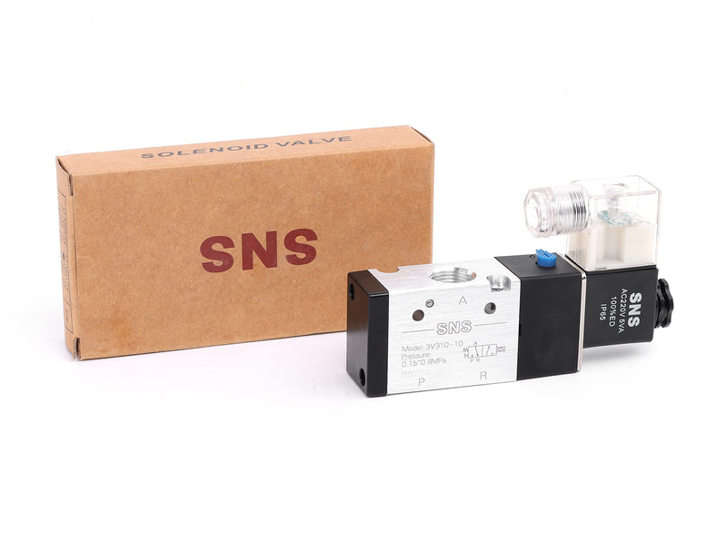  [AUSTRALIA] - SNS 3V310-N10/DC24V 3/2 Port 3/8 NPT Inlet Single Coil Pilot-Operated Electric Solenoid Valve DC24V