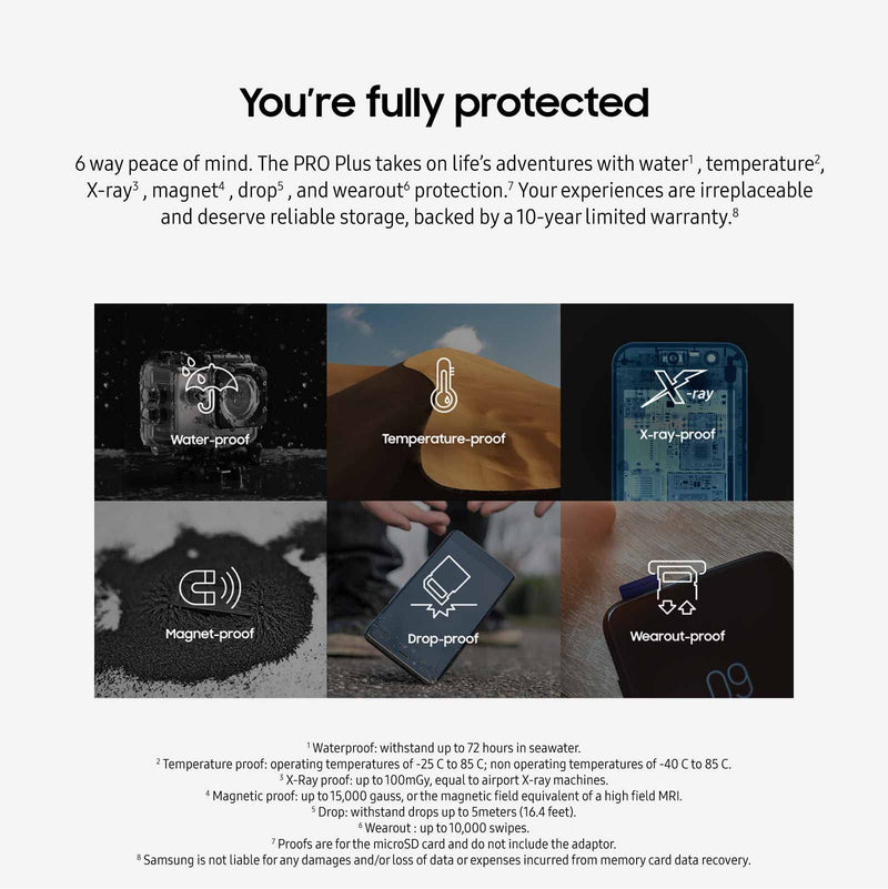 [AUSTRALIA] - SAMSUNG PRO Plus microSD Memory Card + Adapter, 512GB MicroSDXC, Up to 180 MB/s, Full HD & 4K UHD, UHS-I, C10, U3, V30, A2 for Android Phones, Tablets, GoPRO, DJI Drone, MB-MD512SA/AM, 2023 New PRO Plus Read/Write 180/130MB/s