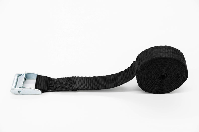  [AUSTRALIA] - Tie Down Strap 6Pk 8Ft 1 Inch 600 Lbs Break Strength Lashing Straps Heavy Duty Cam Lock Buckle Straps for Trucks Cargo Controls Securing Straps Motorcycle/Lawn Equipment/Moving Appliances(Black)