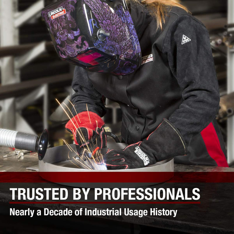  [AUSTRALIA] - Lincoln Electric Women's MIG Stick Welding Gloves |Kevlar Stitching| Women's Medium | K3232-M