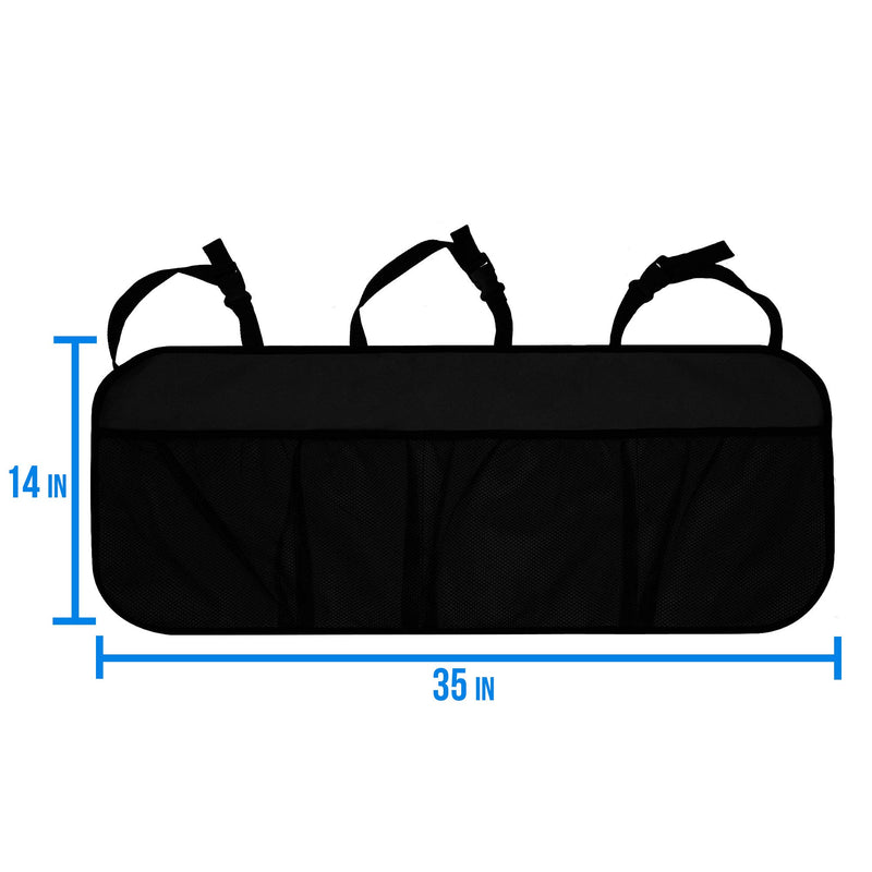  [AUSTRALIA] - FH Group FH1122 Multi-Pocket Trunk Organizer (Black) with Gift - Universal Fit for Cars Trucks and SUVs