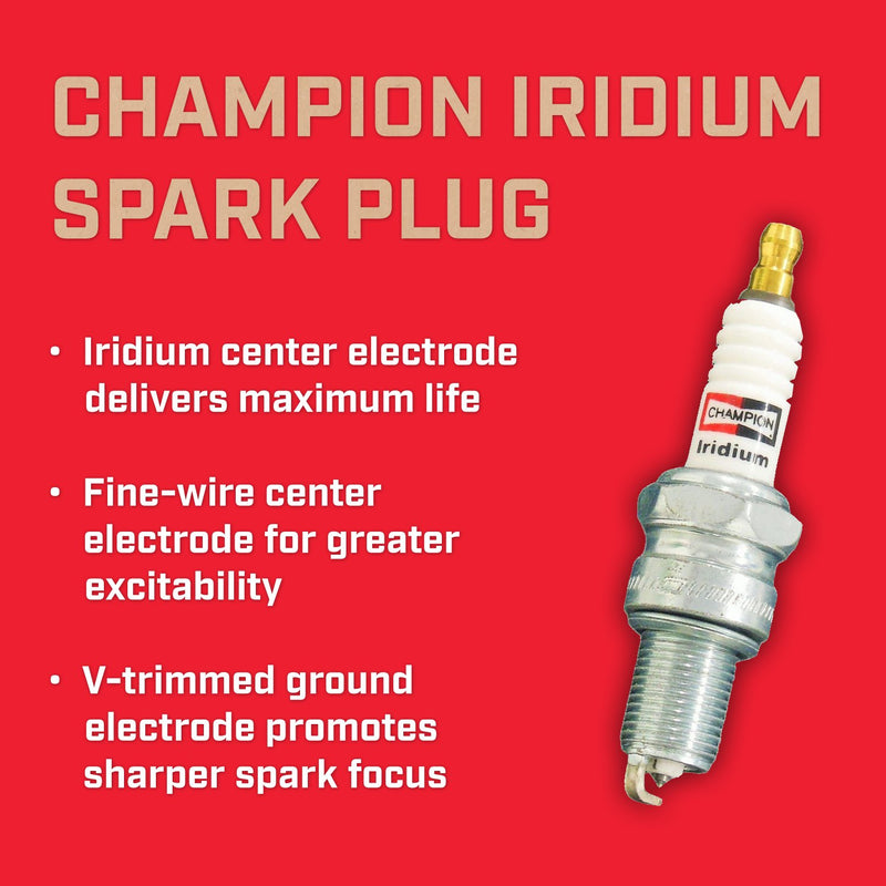 Champion RN8WYPB3 (9804) Iridium Spark Plug, Pack of 1 - LeoForward Australia