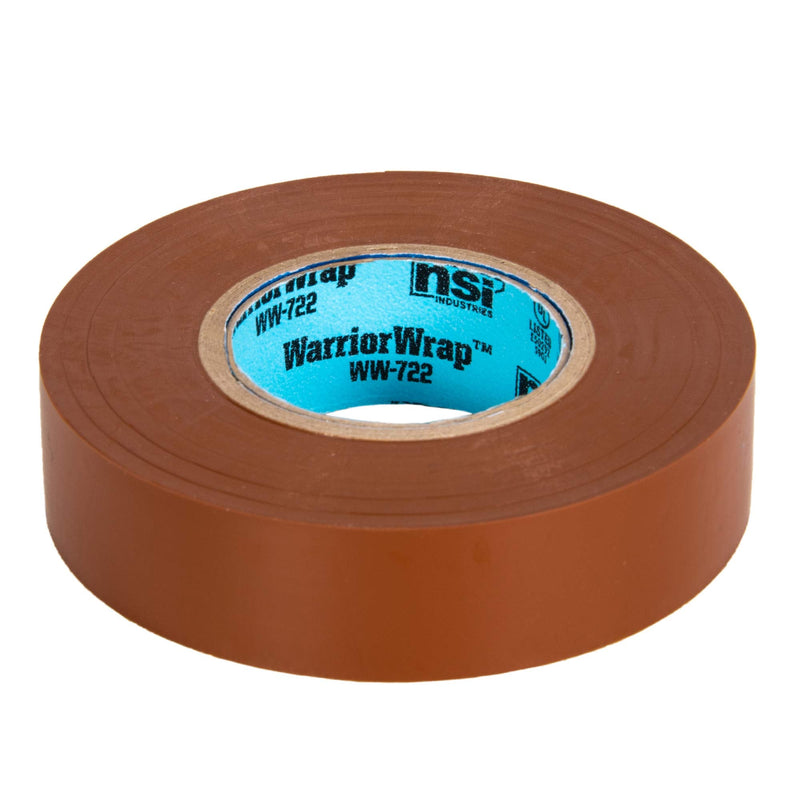  [AUSTRALIA] - NSI WarriorWrap Select 3/4 in. x 60 ft. 7 mil Vinyl Electrical Tape, Brown