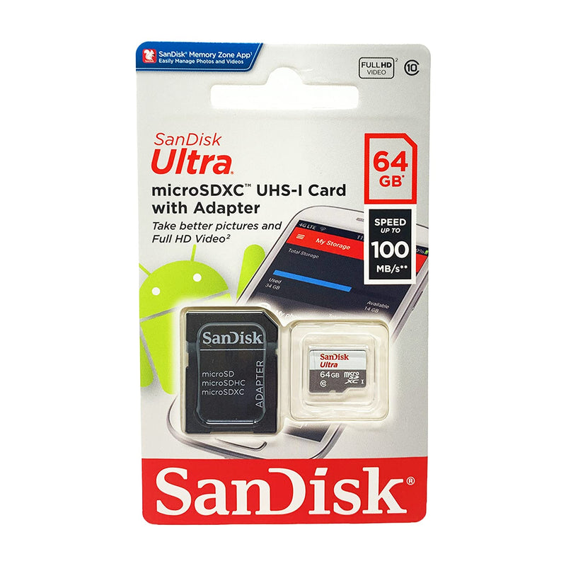  [AUSTRALIA] - Professional Ultra SanDisk 64GB MicroSDXC Card for LG G3 Smarphone is Custom formatted for high Speed, Lossless Recording Includes Standard SD Adapter. (UHS-1 Class 10 Certified 30MB/sec)
