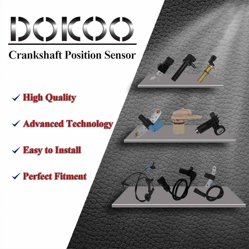 DOICOO Crank Crankshaft Position Sensor 53009954 4638128 Compatible with 1991 1992 JEEP Cherokee Comanche Wrangler 2.5L 4.0L Fit 56027866AB PC-130 53006154 56027042 56027070 5S1804 SU369 213-2372 - LeoForward Australia