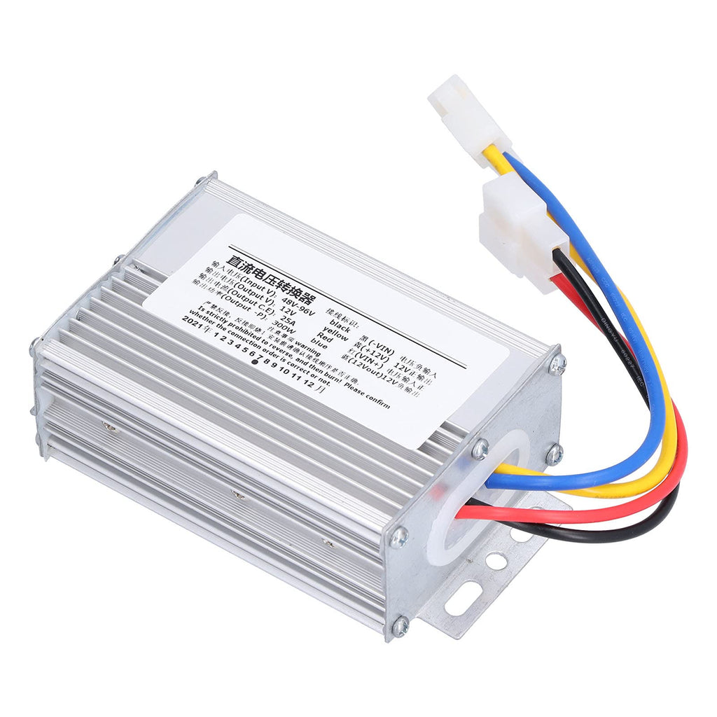  [AUSTRALIA] - Voltage Converter, DC 48V-96V to DC 12V 25A 300W IP66 Waterproof Voltage Converter Transformer Voltage Reducer Converter for Car Boat Truck Vehicle Solar System