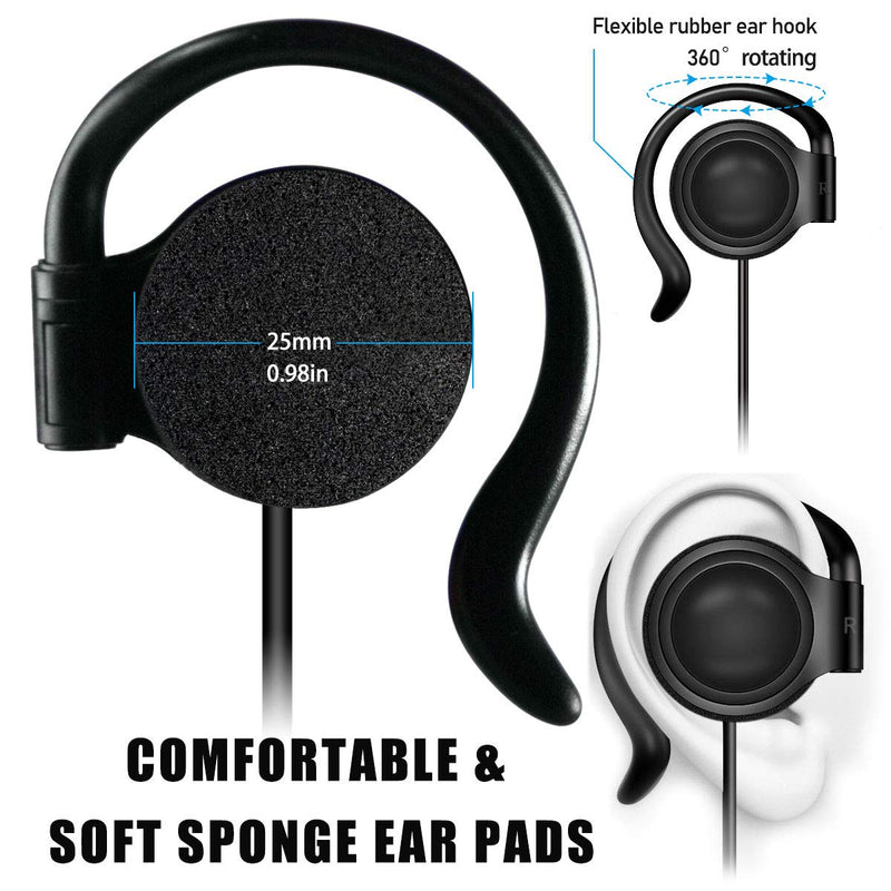  [AUSTRALIA] - EXMAX 3.5mm Single left Side Earphone Earbud One Ear Headphone for EXD-101 ATG-100T EX-200N EX-100 Wireless Tour Guide Receiver Monitoring Touring Groups Radio Podcast Laptop MP3 (Left Side Earphone)