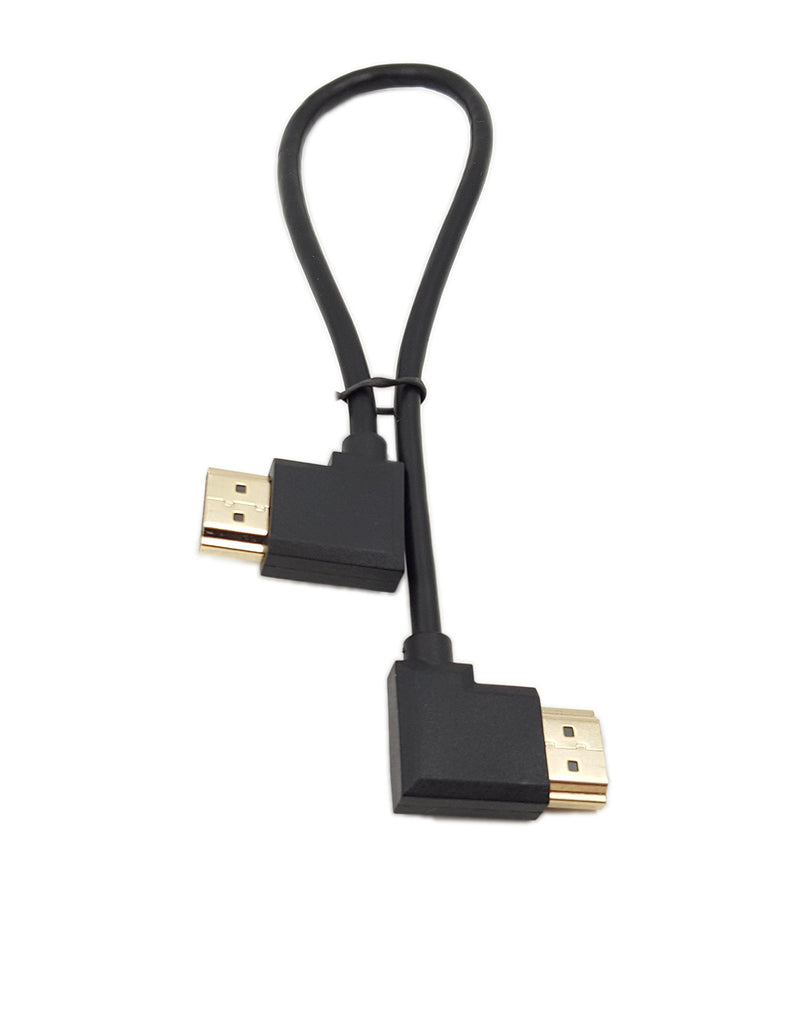 SinLoon Gold Plated High Speed 90 Angle Right HDMI Male to Left HDMI Male Adapter Cable Supports Ethernet, 3D and Audio Return (0.3M R-L) - LeoForward Australia