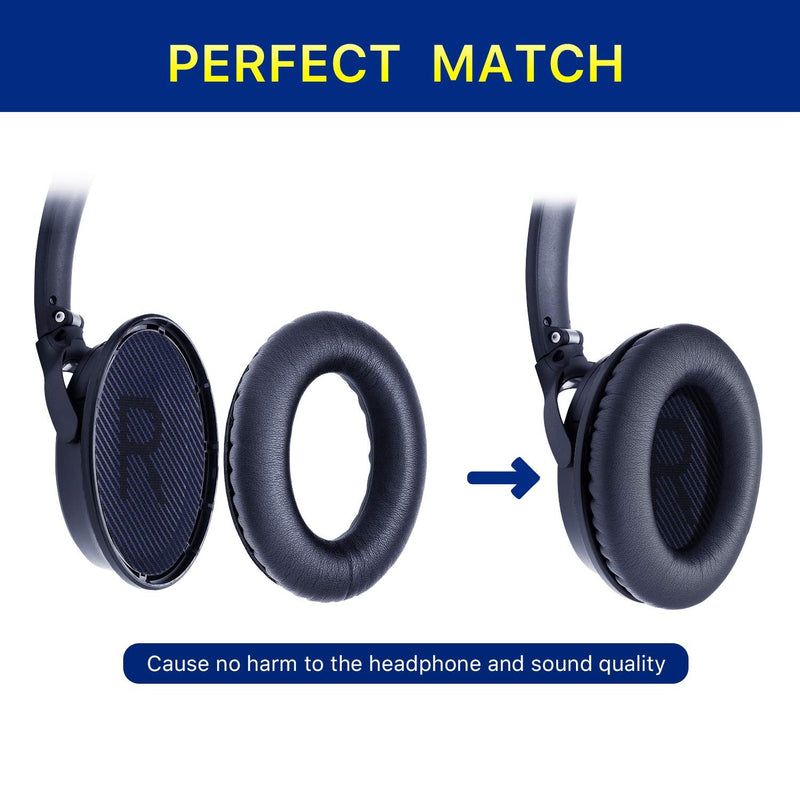  [AUSTRALIA] - YOCOWOCO Ear Pads Cushions for Bose QC35/ QC35II Headphones, Comfortable Replacement Earpads Compatible with Bose QuietComfort 35 and Quiet Comfort 35 II Over-Ear Headset Midnight Blue