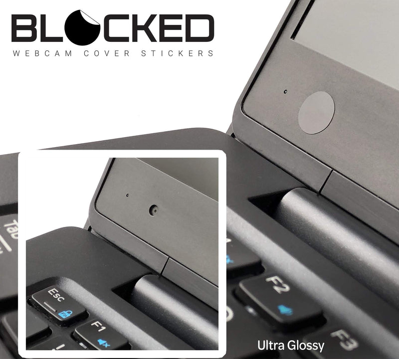  [AUSTRALIA] - Webcam/Camera Vinyl Covers | 57 Low-Tack Reusable Webcam Sticker | 3-Sizes | Black 57-Pack (Ultra Glossy) Black 57-Pack | Ultra Glossy