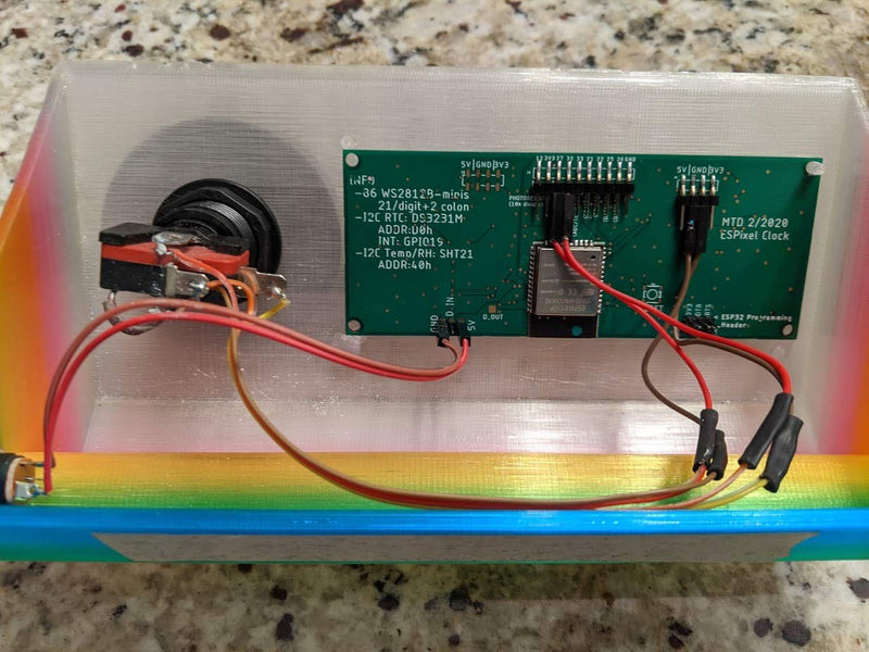  [AUSTRALIA] - Generic ESPixel Clock Pixel-Based 7 Segment Display with ESP32