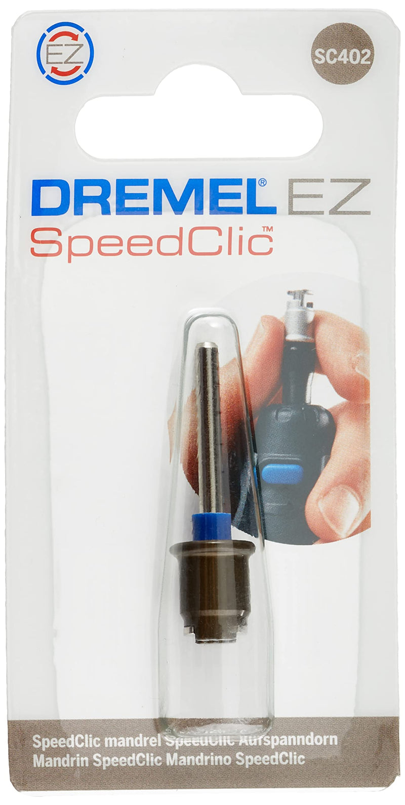  [AUSTRALIA] - Dremel SC402 EZ SpeedClic mandrel - accessory set for multifunctional tool with 1 Dremel mandrel for using certain accessories such as polishing felts or cutting and grinding discs