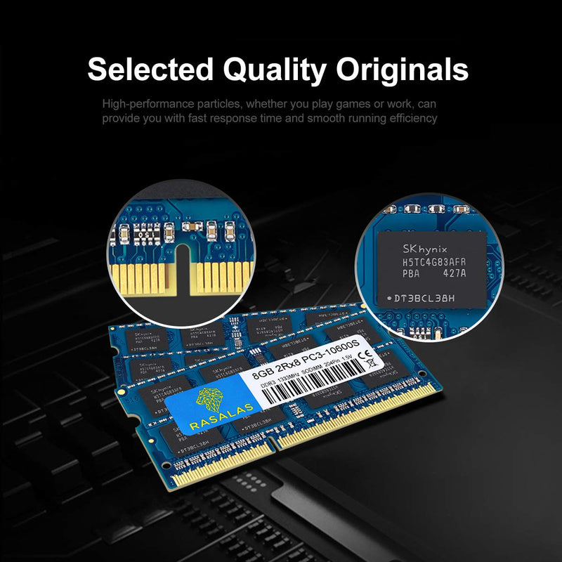  [AUSTRALIA] - Rasalas 8GB DDR3 PC3-10600S DDR3 1333MHz 1.5V CL9 Ram 2RX8 PC3 204 Pin SODIMM Laptop Notebook Computer Memory Ram Module Chips 10600 sodimm 8GB(1x8GB) DDR3 1333mhz Blue