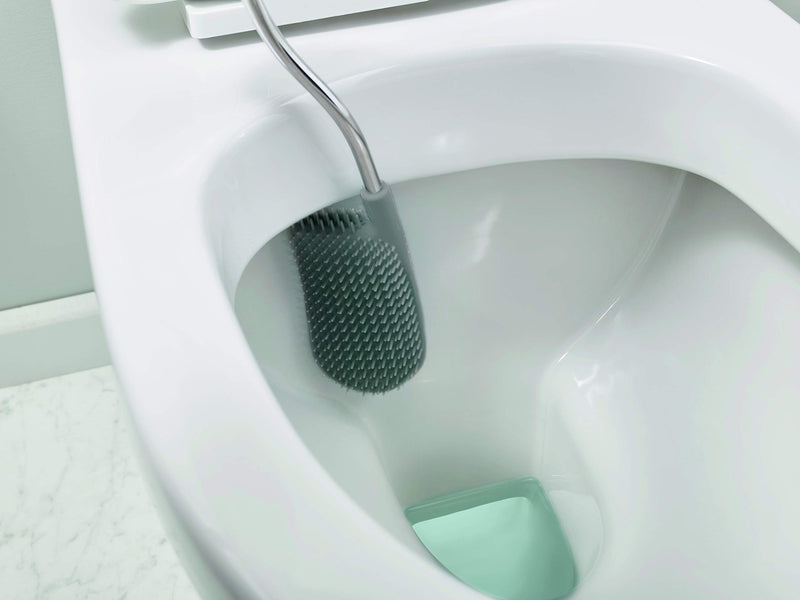  [AUSTRALIA] - Joseph Joseph Flex Lite Toilet Brush with Extra Slim Holder Flexible Anti-Drip Head, 1 EA, Gray