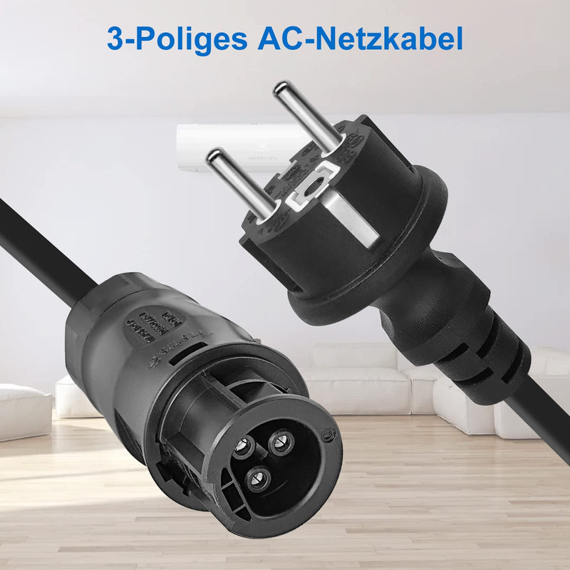  [AUSTRALIA] - Betteri BC01 Balcony Power Plant Cable AC Cable Betteri BC01 Female to Schuko Plug (IP44) Extension Suitable for Old Style DEYE Microinverter 5M