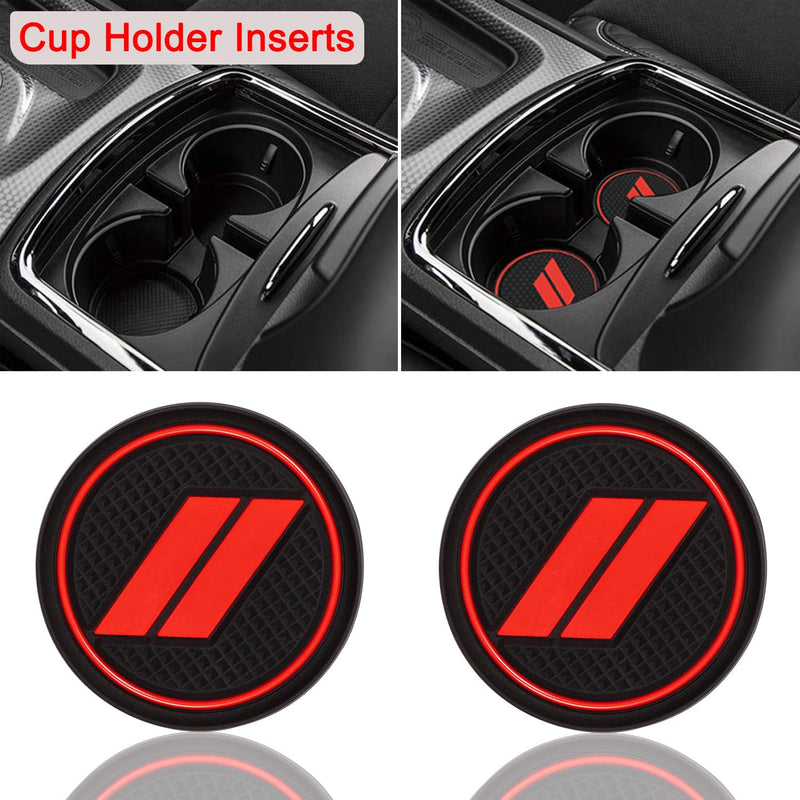  [AUSTRALIA] - bonbo Custom Fit Liner Accessories for Dodge Charger 2015-2020, Front Center Console Insert, Shifter Bin and Cup Holder Insert Liner Trim Mats, Charger Anti-Slip Interior Accessories(4pcs)