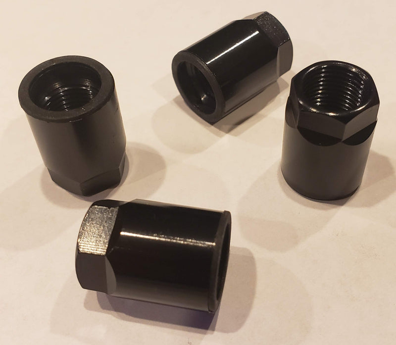 Muzzys Set of 4 Nuts- Universal Black TPMS Sensor Air Valve Stem Mounting Nut Tire Pressure Monitoring System for Black Wheels and Rims - LeoForward Australia