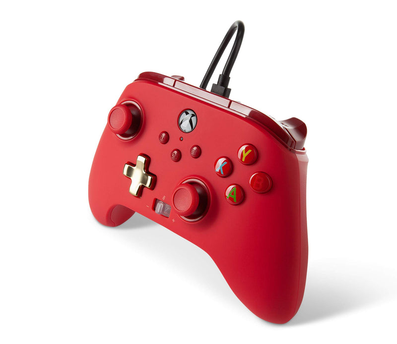  [AUSTRALIA] - PowerA Enhanced Wired Controller for Xbox - Red, Gamepad, Wired Video Game Controller, Gaming Controller, Xbox Series X|S, Xbox One - Xbox Series X