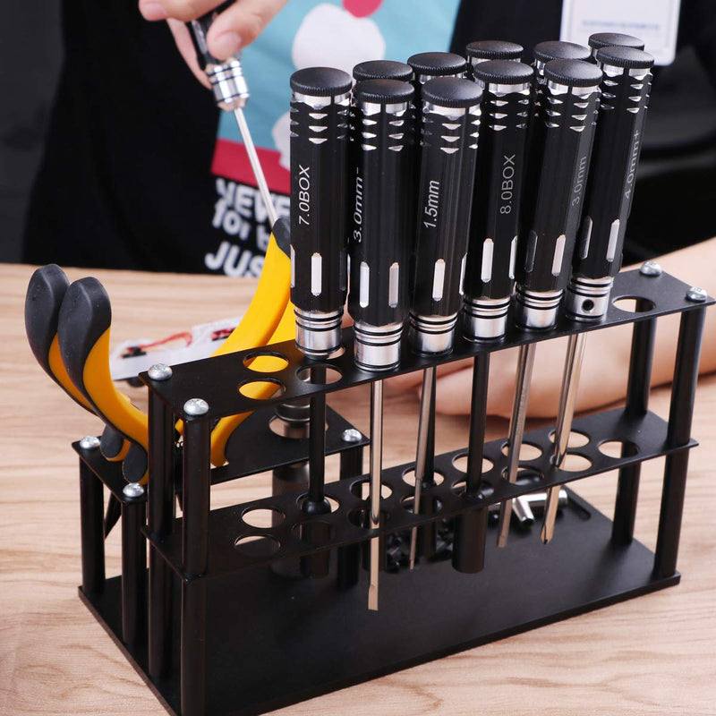  [AUSTRALIA] - Screwdriver Organizers Screwdriver Storage Rack for Hex Cross Screw Driver RC Tools Kit Organizers 18 Holes by FPVERA