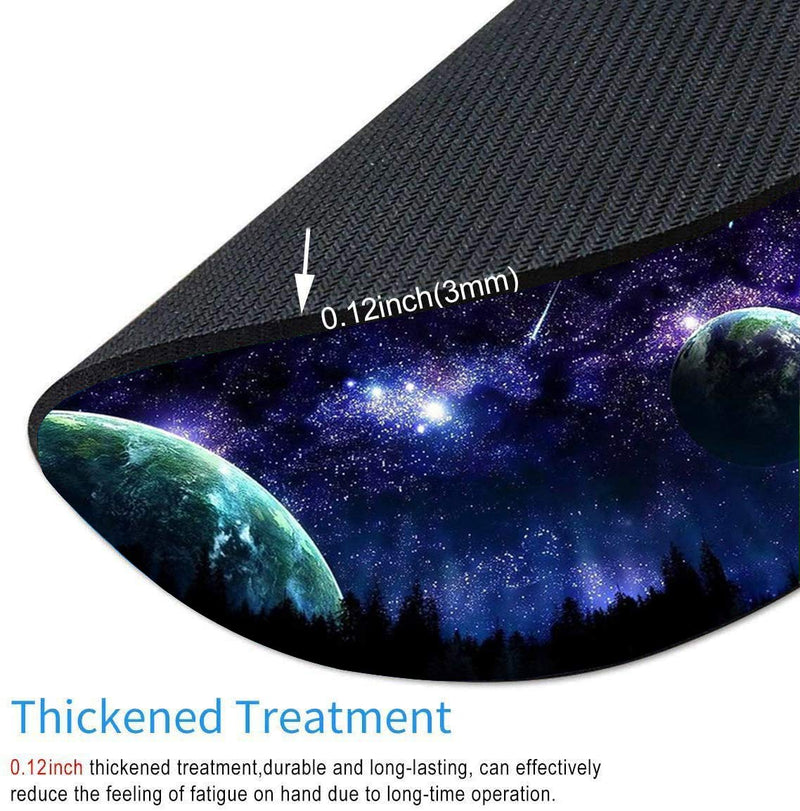  [AUSTRALIA] - Universe Nebula Galaxy Laptop Mouse Pad， Double Side Waterproof Mousepad for Computer, Gaming, Office & Home (Sizes: 7.9 x 7.9inches )