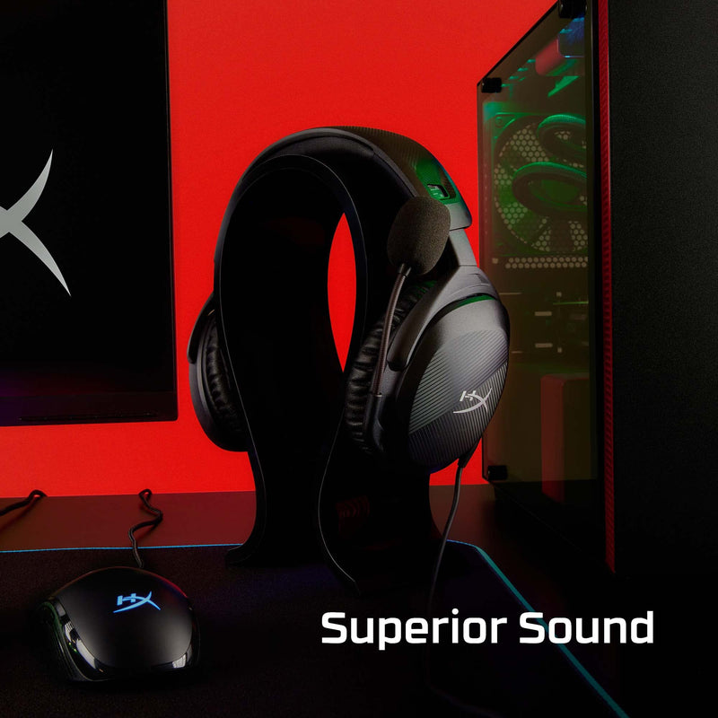  [AUSTRALIA] - HyperX Cloud Stinger 2 – Gaming Headset, DTS Headphone:X Spatial Audio, Lightweight Over-Ear Headset with mic, Swivel-to-Mute Function, 50mm Drivers, PC Compatible Black Wired