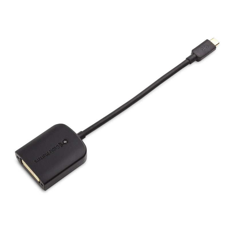  [AUSTRALIA] - Cable Matters USB C to DVI Adapter (USB-C to DVI Adapter) in Black - Thunderbolt 4 / USB4 / Thunderbolt 3 Port Compatible with MacBook Pro, Dell XPS 13, 15, HP Spectre x360, Surface Pro and More