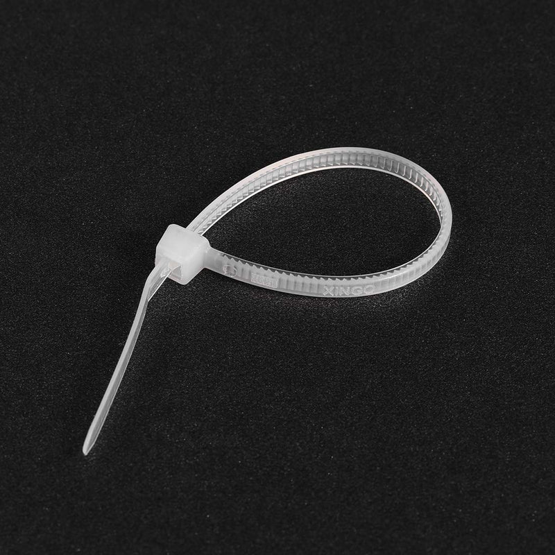  [AUSTRALIA] - uxcell Nylon Cable Ties 4 Inch Length 0.1 Inch Width Self-Locking Zip Ties White 200pcs