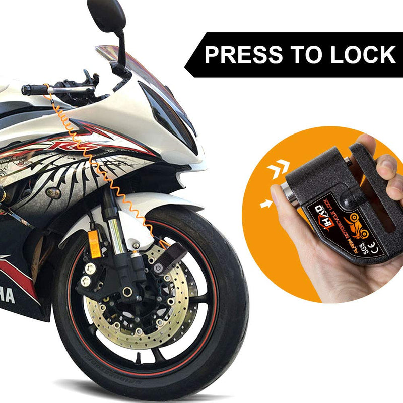  [AUSTRALIA] - LIHAO Motorcycle Disc Lock, Anti-Theft Waterproof Disc Brake Alarm Lock for Motorbike Scooter