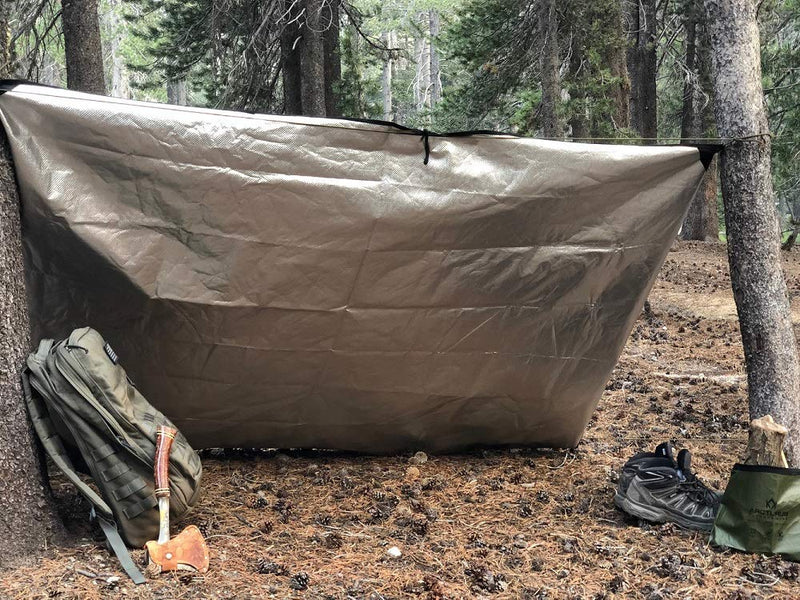  [AUSTRALIA] - Arcturus Heavy Duty Survival Blanket - Insulated Thermal Reflective Tarp - 60" x 82". All-Weather, Reusable Emergency Blanket for Car or Camping. Thermal Barrier Blocks Infrared Signature Olive Green