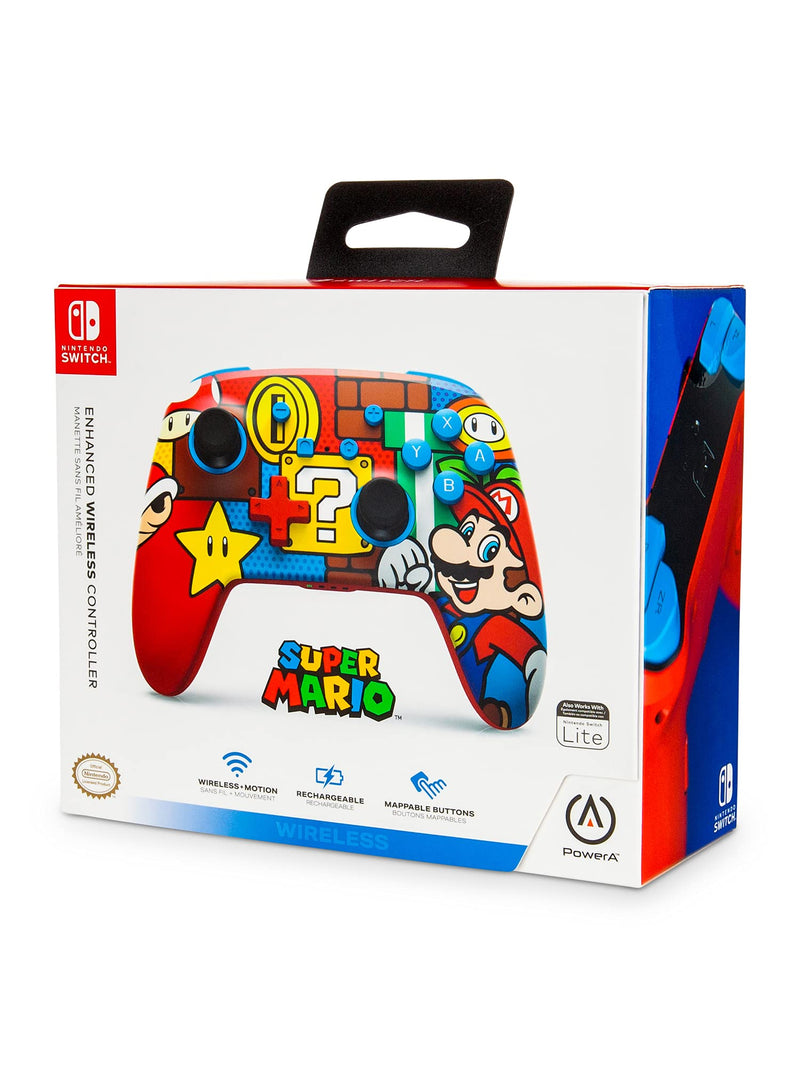  [AUSTRALIA] - PowerA Enhanced Wireless Controller for Nintendo Switch - Mario Pop (Only at Amazon) Mario Pop (only at Amazon.com)