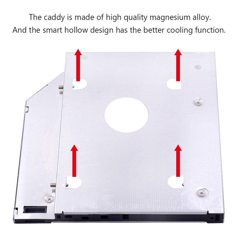 Bfenown Replacement 2nd Hard Drive HDD SSD Caddy for iMac 20 21.5 27 inch 2009 2010 2011 Early Late imac 27 2010 12.7mm - LeoForward Australia
