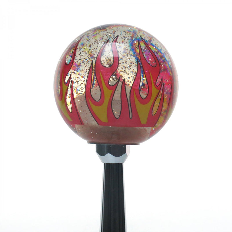  [AUSTRALIA] - American Shifter 295857 Shift Knob (Pink Rising Sun Bomb Clear Flame Metal Flake with M16 x 1.5 Insert)