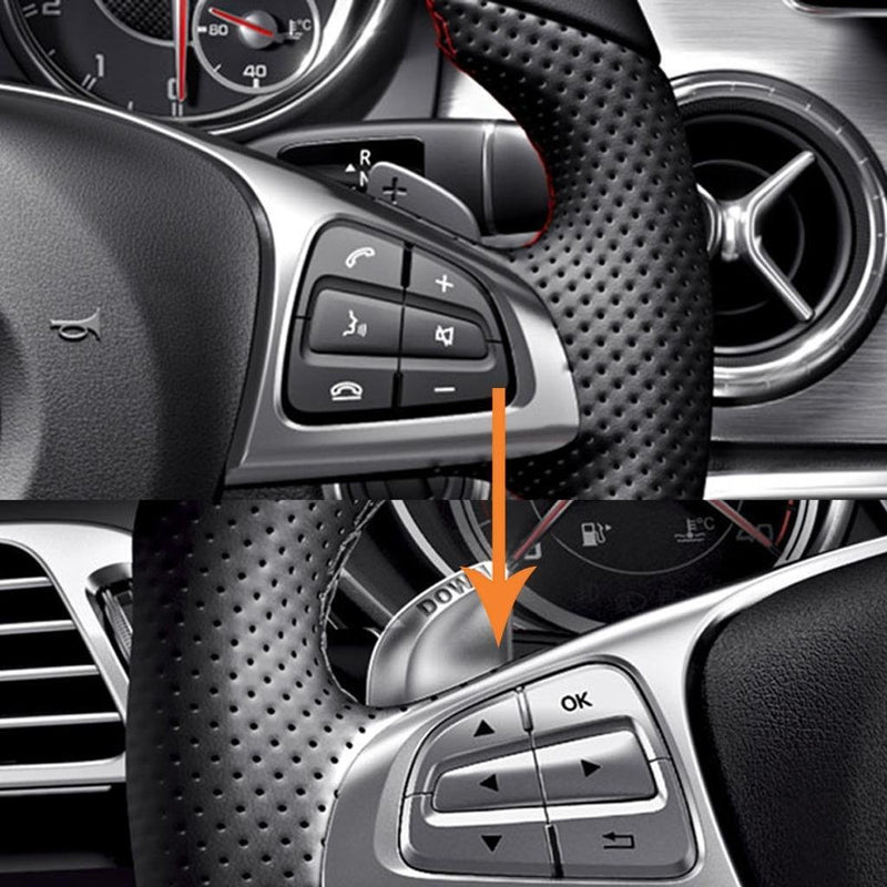  [AUSTRALIA] - x xotic tech 1 Set Steering Wheel Button Cover Trim for Mercedes Benz GLE GLS A B GLA CLS Class