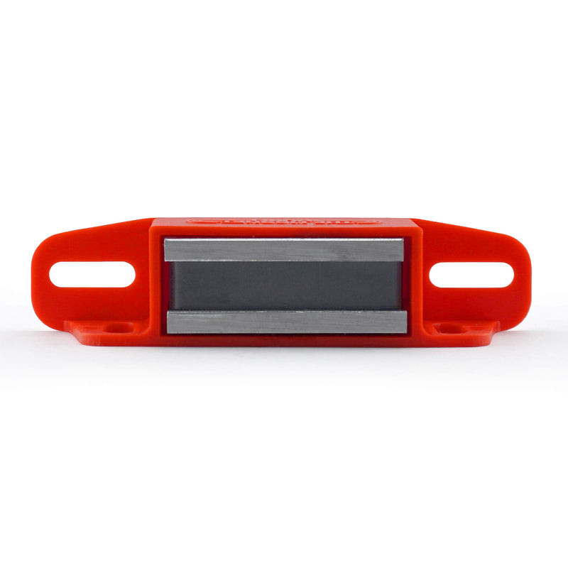 Master Magnetics 07502X2 Magnet Catch, Universal Latch with Strike-Plate, 2-Way Mounting Red, 4.25" Length, 0.938" Width, 1.125" Height, 50 Pounds (Pack of 2) - LeoForward Australia