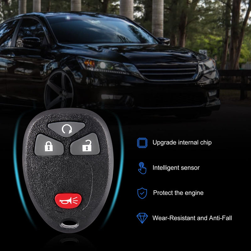  [AUSTRALIA] - Pilida Key Fob Keyless Entry Remote: Remote Keyless Control Clicker Compatible with Chevy SilveradoTraverse Equinox Avalanche/GMC Sierra/Pontiac Torrent/Saturn Outlook Vue OUC60270| OUC60221