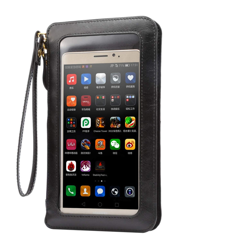  [AUSTRALIA] - Phone Bag Touch Screen PU Leather Crossbody Bag, Universal Phone Wallet Pouch Shoulder Bag for iPhone Xs Max XR X 8 7 Plus,Samsung Galaxy S8 S9 Plus Note 8, S10 Lite, s20+,s20 Ultra,Note10+, Note20