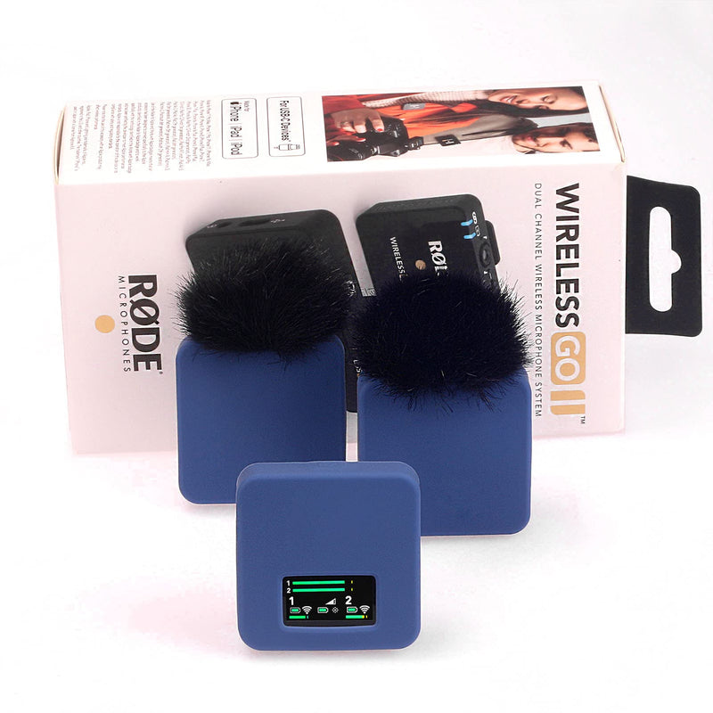  [AUSTRALIA] - Silicone Case for RODE Wireless Go II/RODE Wireless GO 2 Wireless Microphone System, Compatible with Rode Wireless Go I & Rode Wireless Go II (White) White